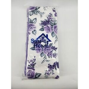 Smart Home 7 Piece Gift Set Purple Floral Towels Linens NEW